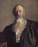 Ilia Efimovich Repin Stasov portrait oil